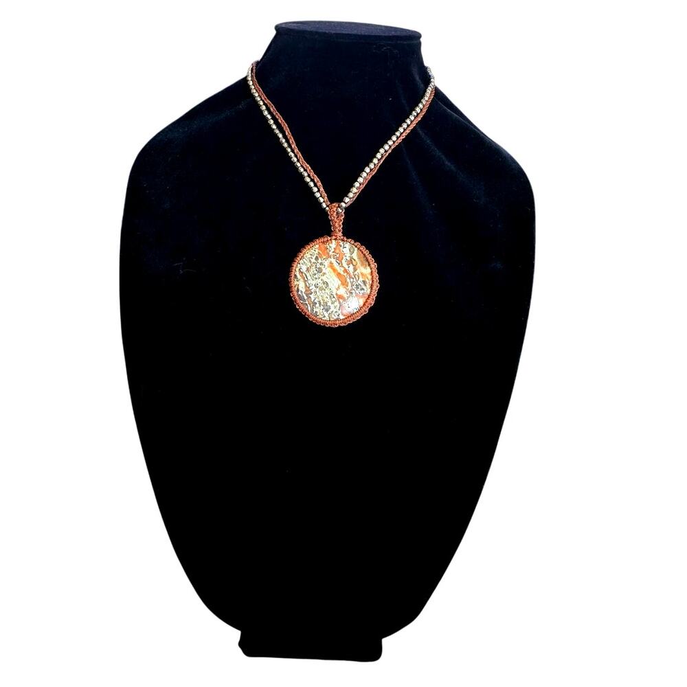 Free People Brandy Pendant Necklace – Layered Crochet & Beaded Chains (NWT)
